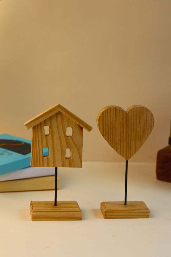 wooden decor stand