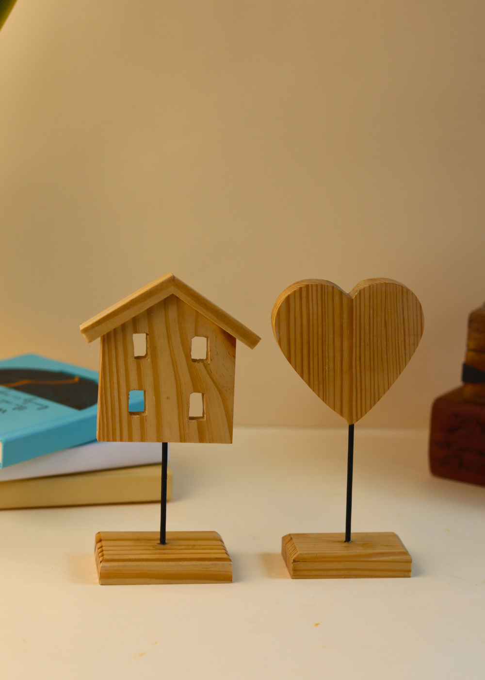 wooden decor stand