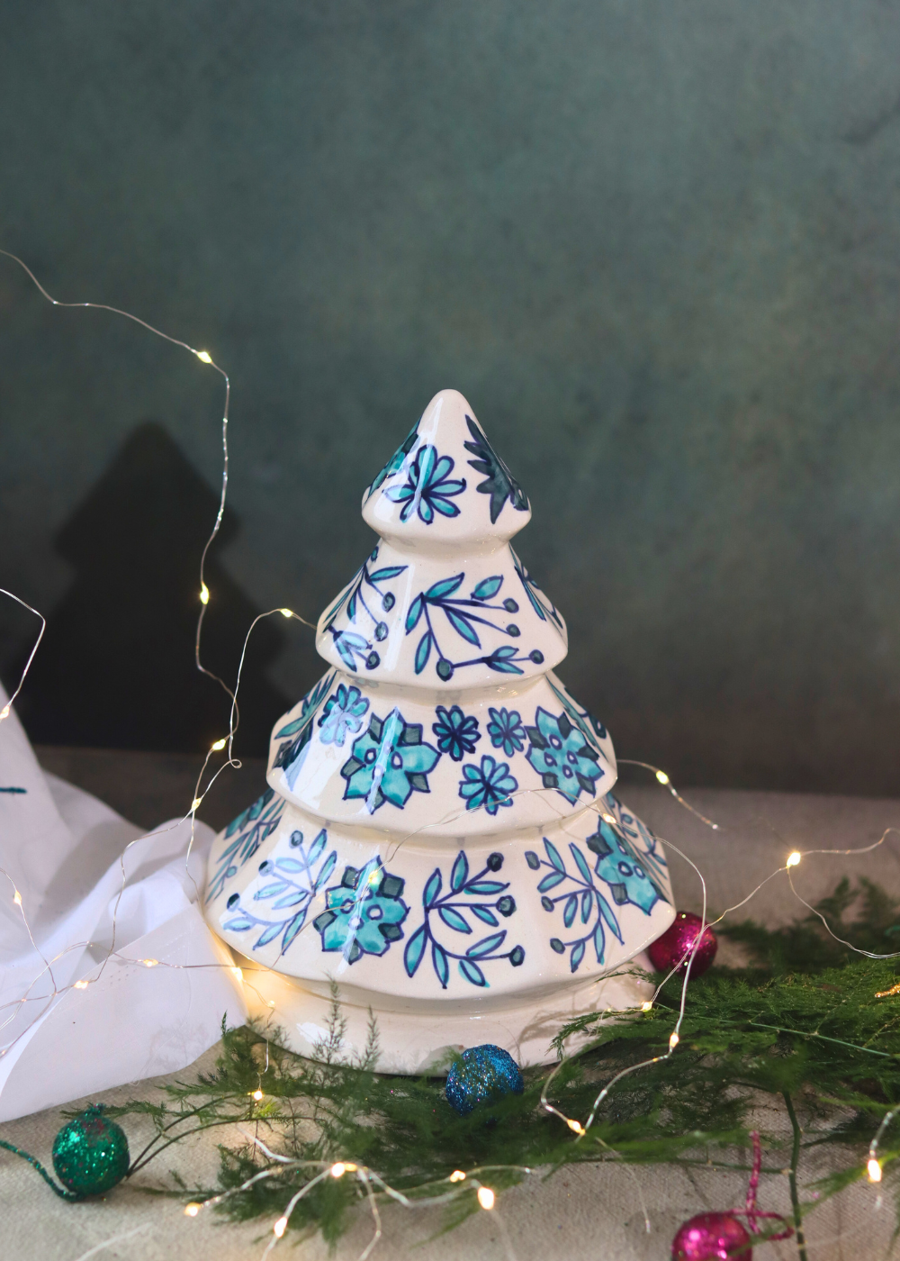 Handmade snow white christmas tree 