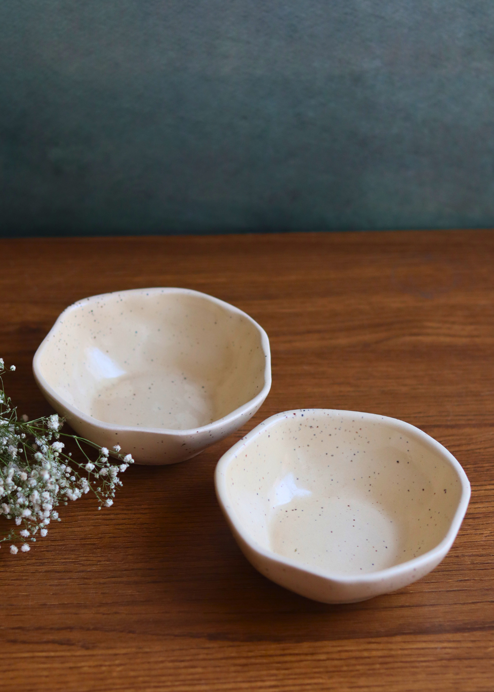 dinnerware basic creamy bowl handmade in india