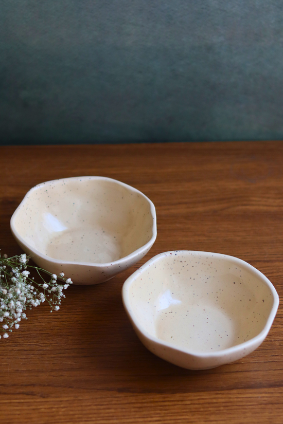 dinnerware basic creamy bowl handmade in india