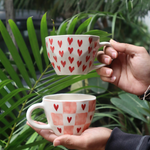 handmade set of two mug made by ceramic 