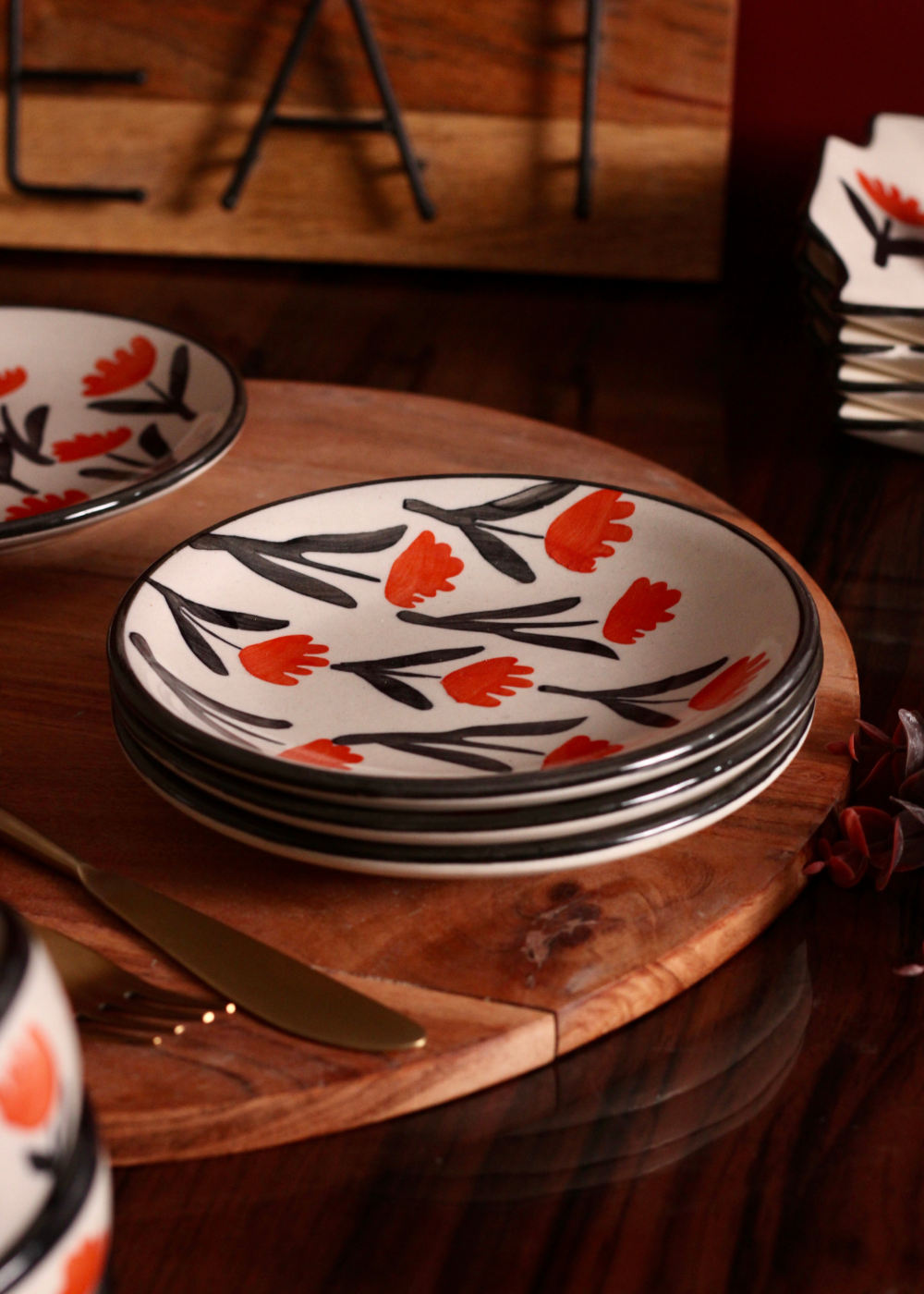 Tulip Fields - Ceramic Dinner Plates