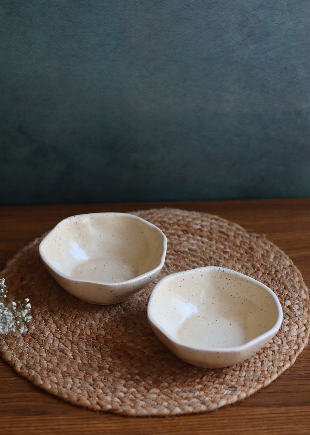 basic creamy mini bowl made by ceramic 