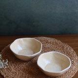 basic creamy mini bowl made by ceramic 