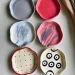 Set of 6 Handpainted Dessert Plate (for the price of 5) with premium quality material