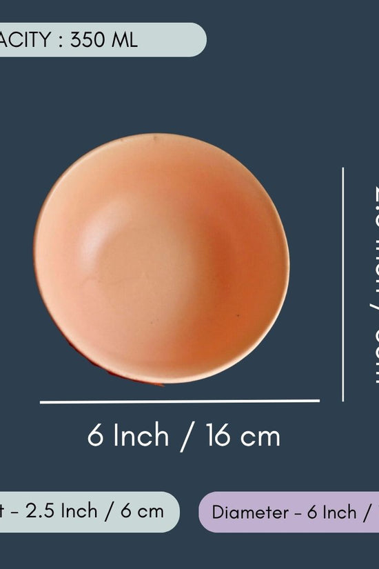 Blush Pink Carved Curry Bowl