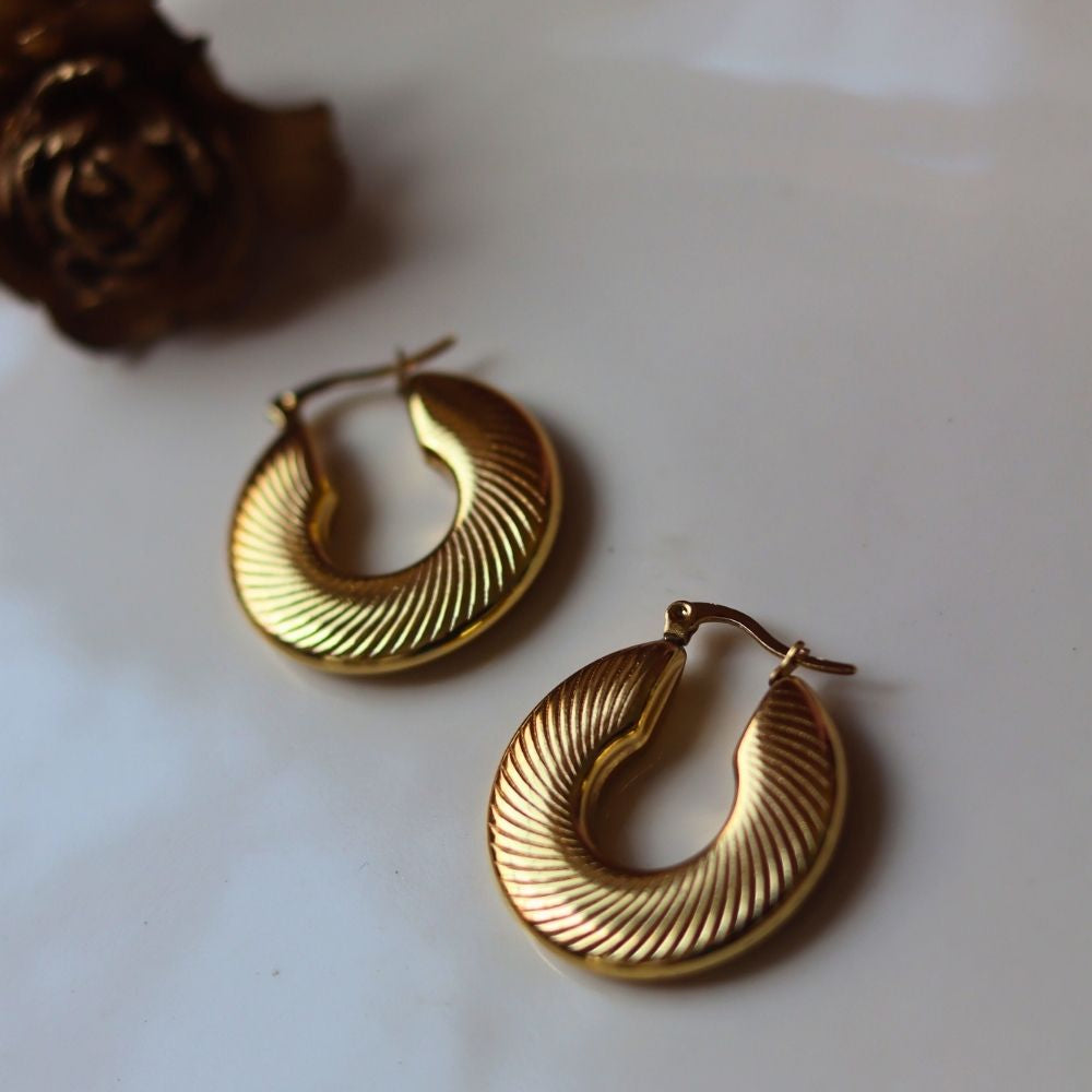 Anti tarnish Classic Statement Hoops