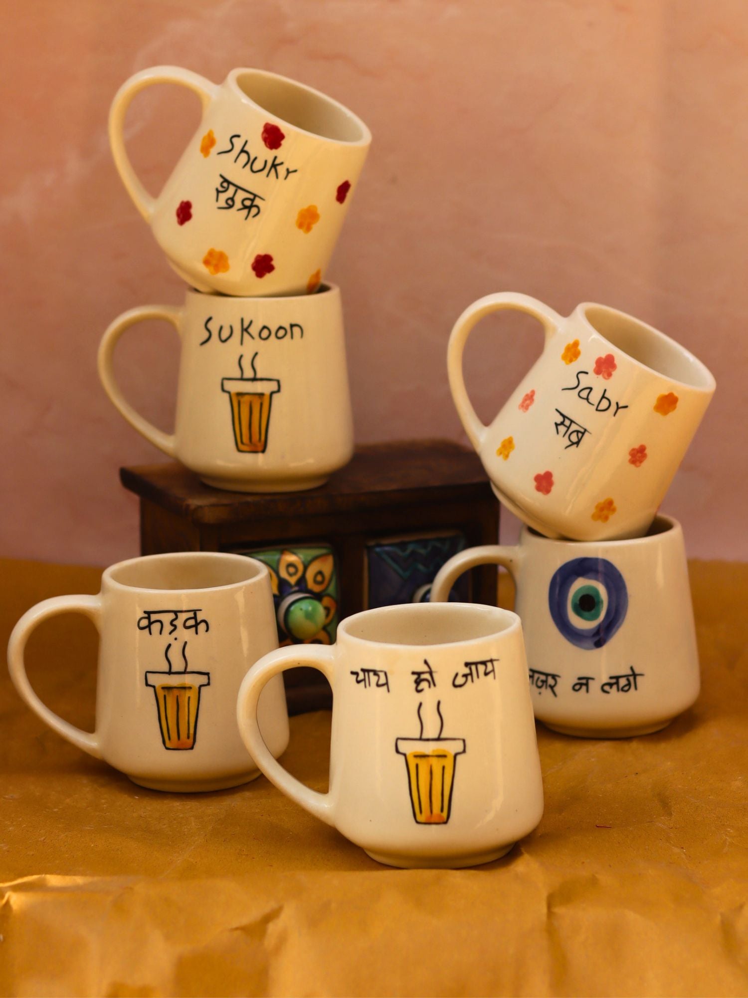 Set of 6 Statement Sip mugs combo (for the price of 5) with premium quality material
