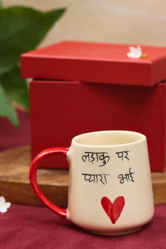 Ladaku Par Pyara Bhai Mug in a Gift Box made by ceramic