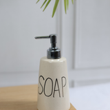 handmade soap dispenser made by pure ceramic 
