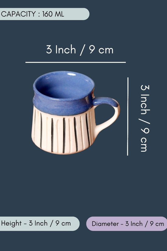 Glossy & Matte Blue Mug