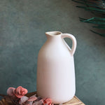 White serenity Vase Made by ceramic 