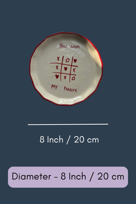 You won my heart - Plate