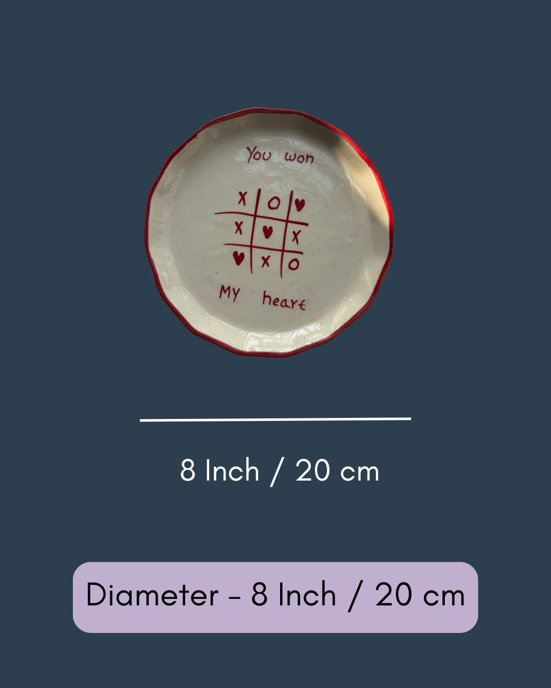 You won my heart - Plate