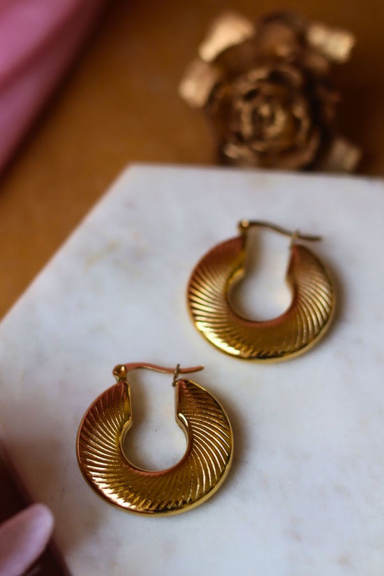 Waterproof Classic Statement Hoops