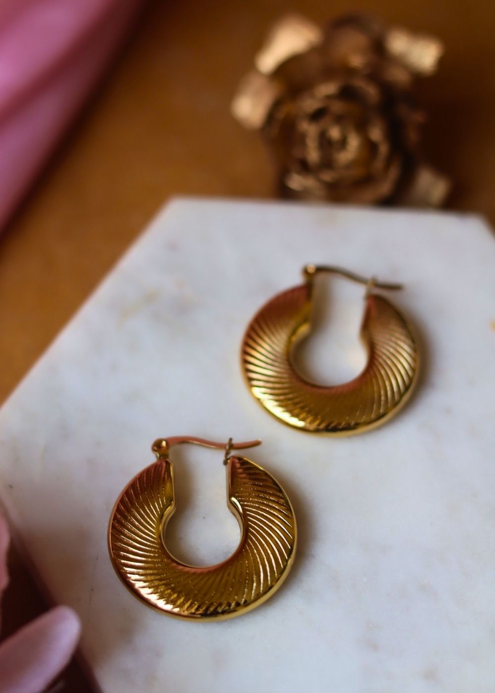Waterproof Classic Statement Hoops