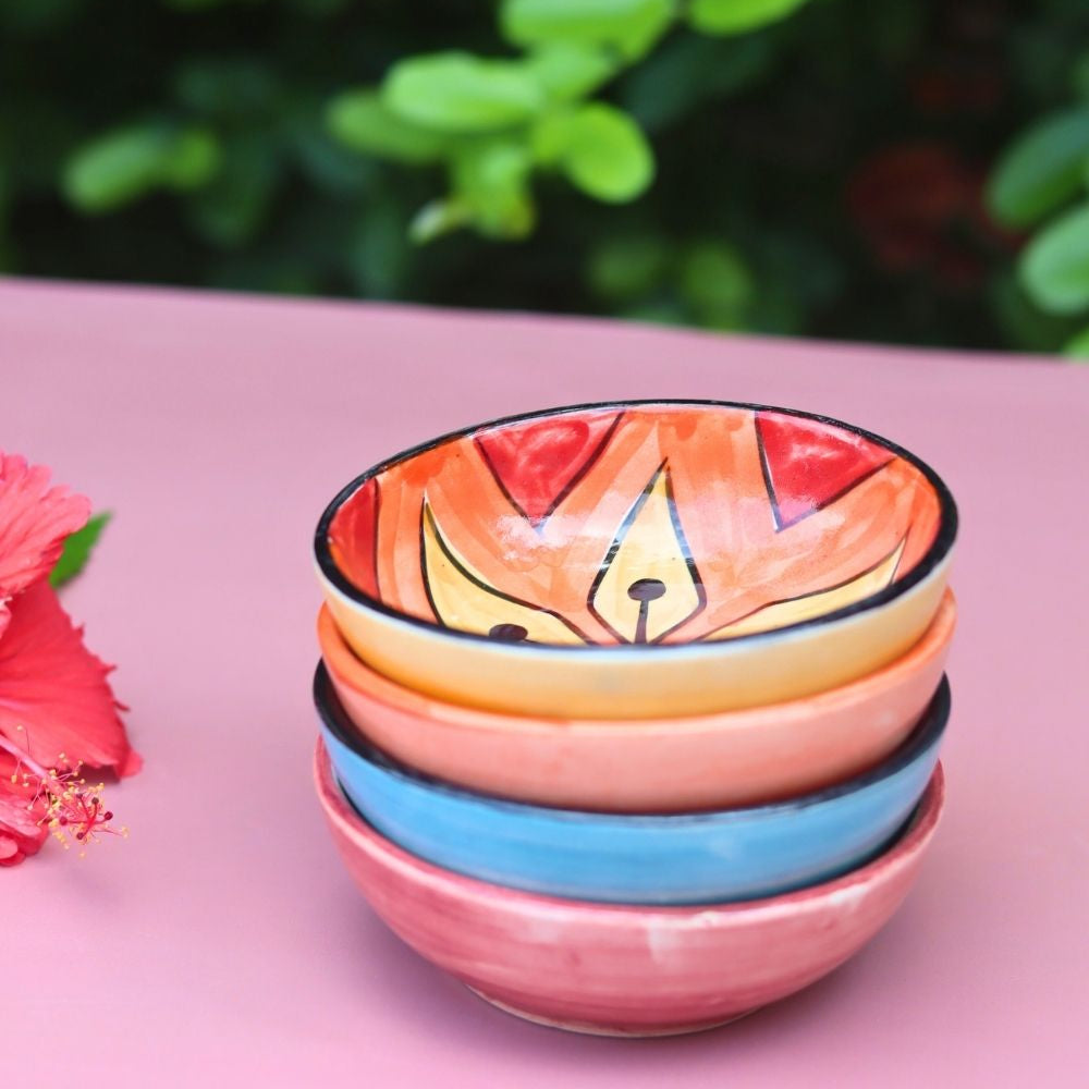 Handmade Set of 4 - Handcrafted Elegance Bowls combo