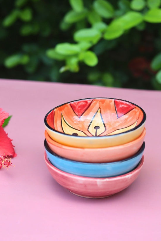 Handmade Set of 4 - Handcrafted Elegance Bowls combo