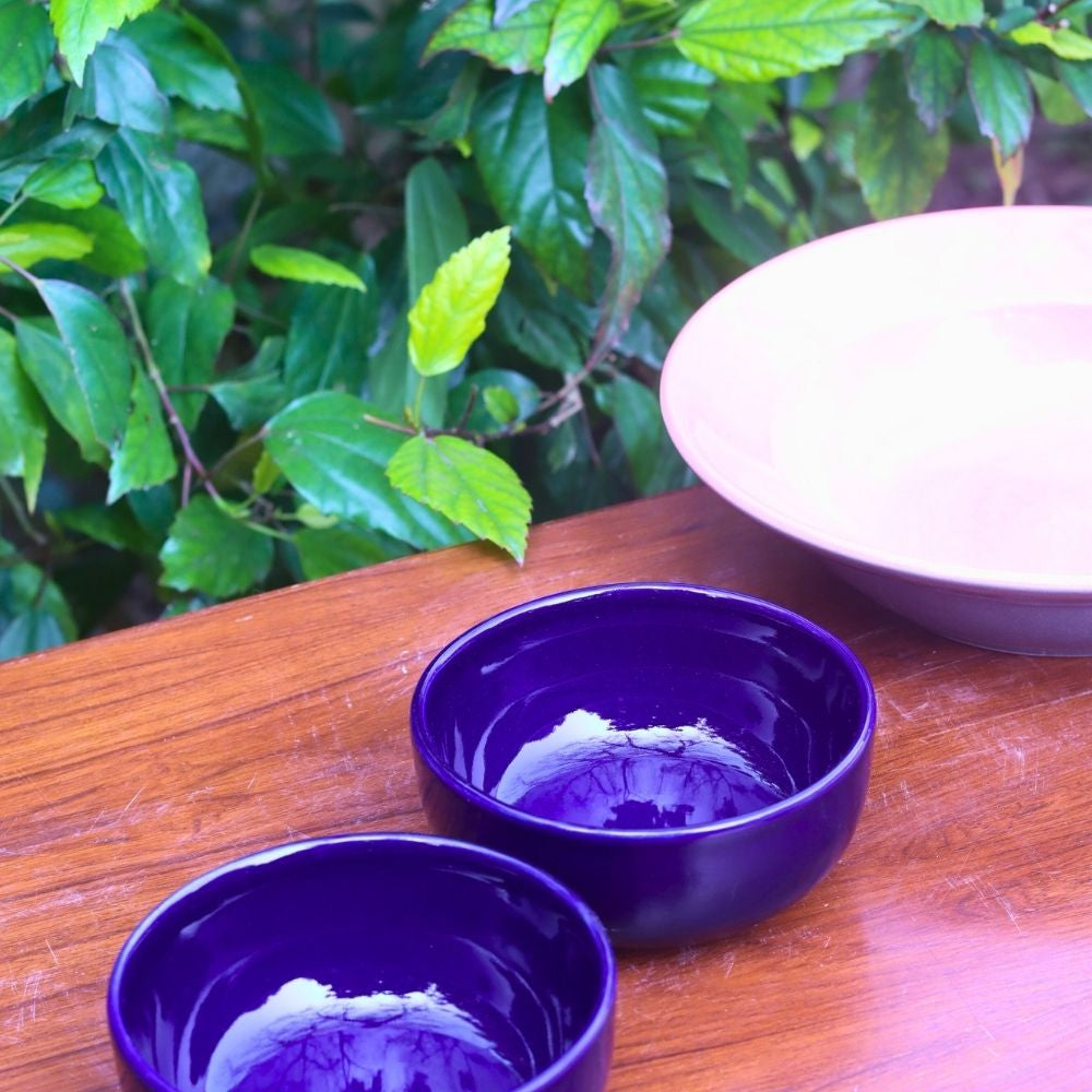 Handmade Royal Blue Snack Bowl