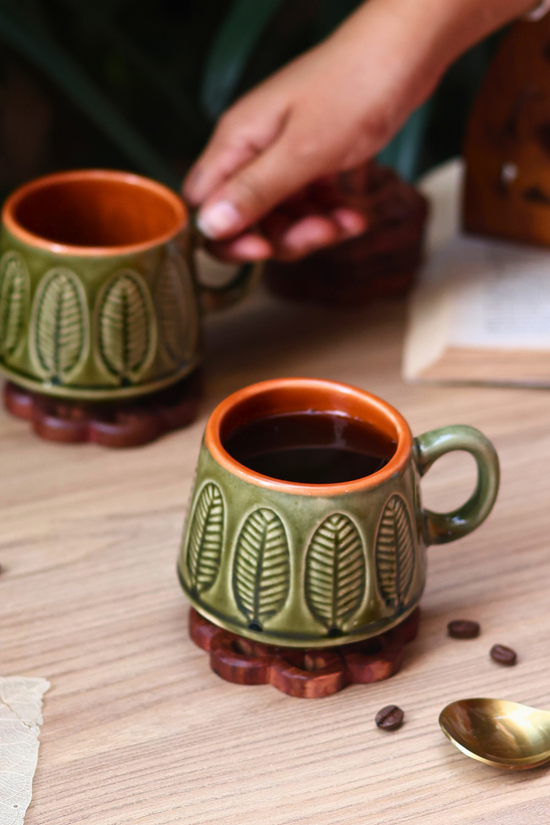 Handmade ceramic coffee mug 