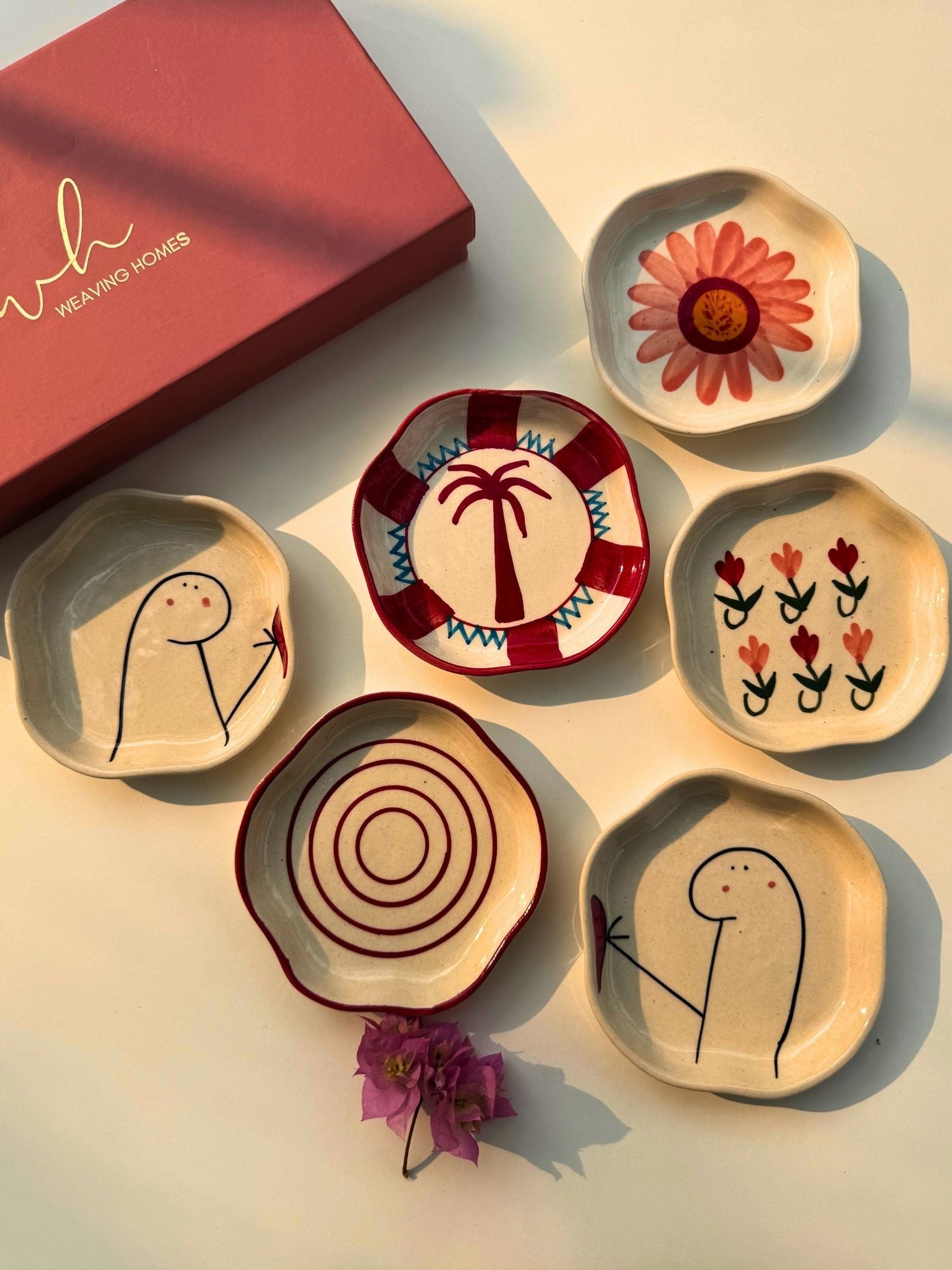 Set of 6 Sugar bliss handmade dessert plate (for the price of 5)