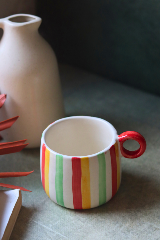 Unicorn coffee mug handmade ceramic  