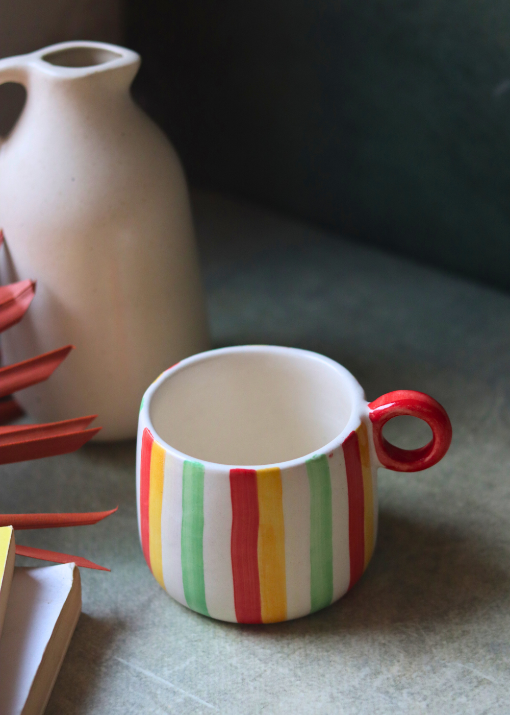 Unicorn coffee mug handmade ceramic  