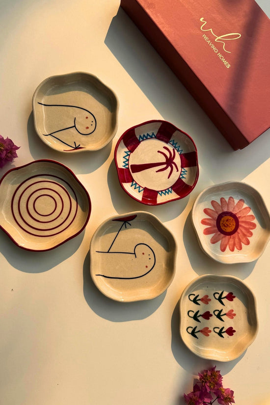 Set of 6 Sugar bliss handmade dessert plate (for the price of 5)