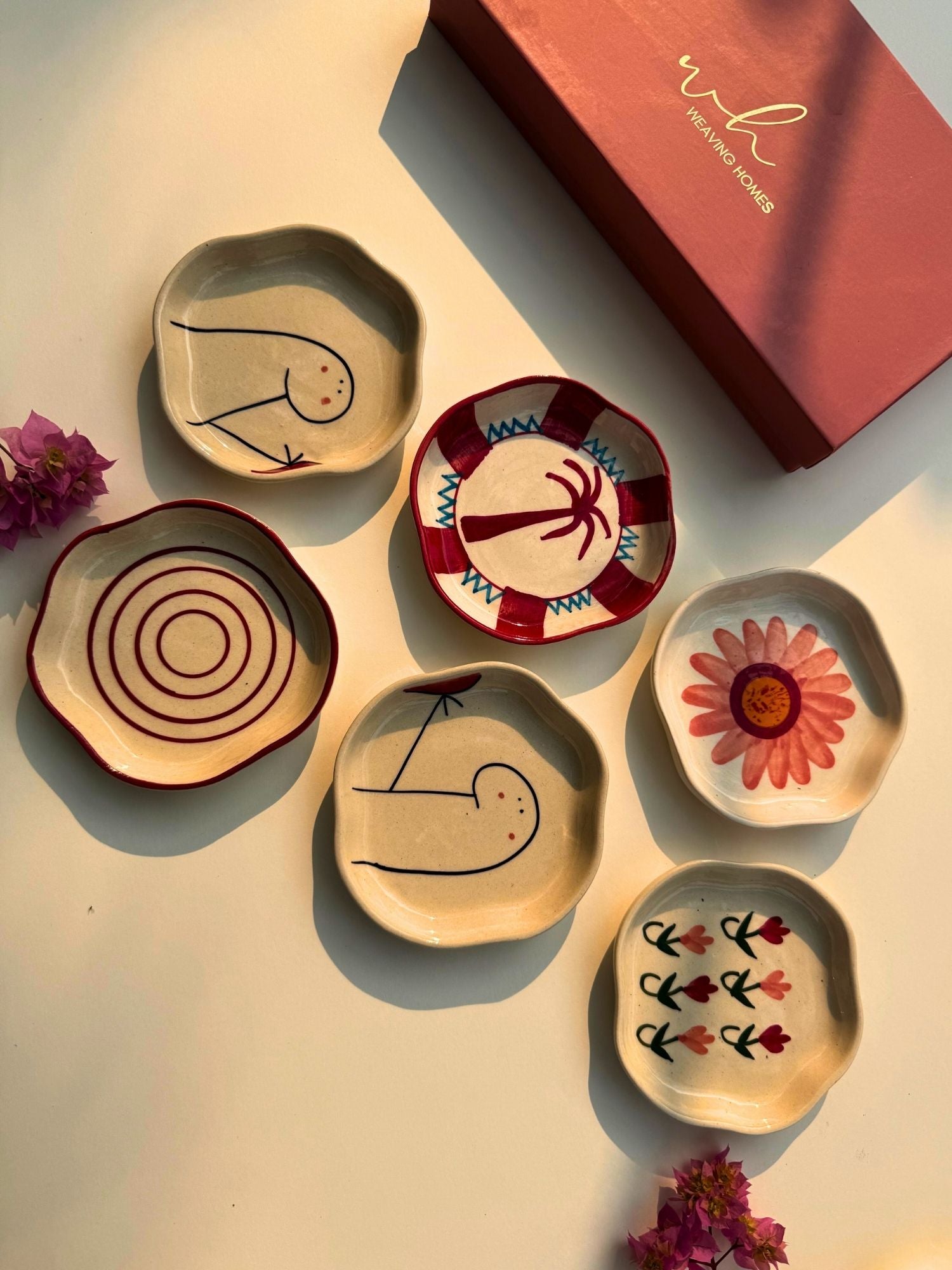 Set of 6 Sugar bliss handmade dessert plate (for the price of 5)