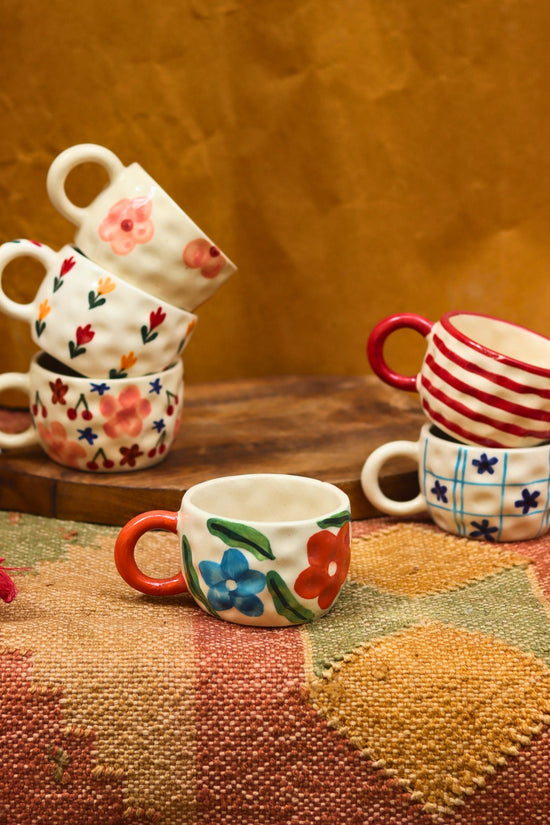 Set of 6 Spring Sips Mugs (for the price of 5) made by ceramic