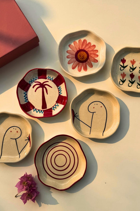 Set of 6 Sugar bliss handmade dessert plate (for the price of 5)