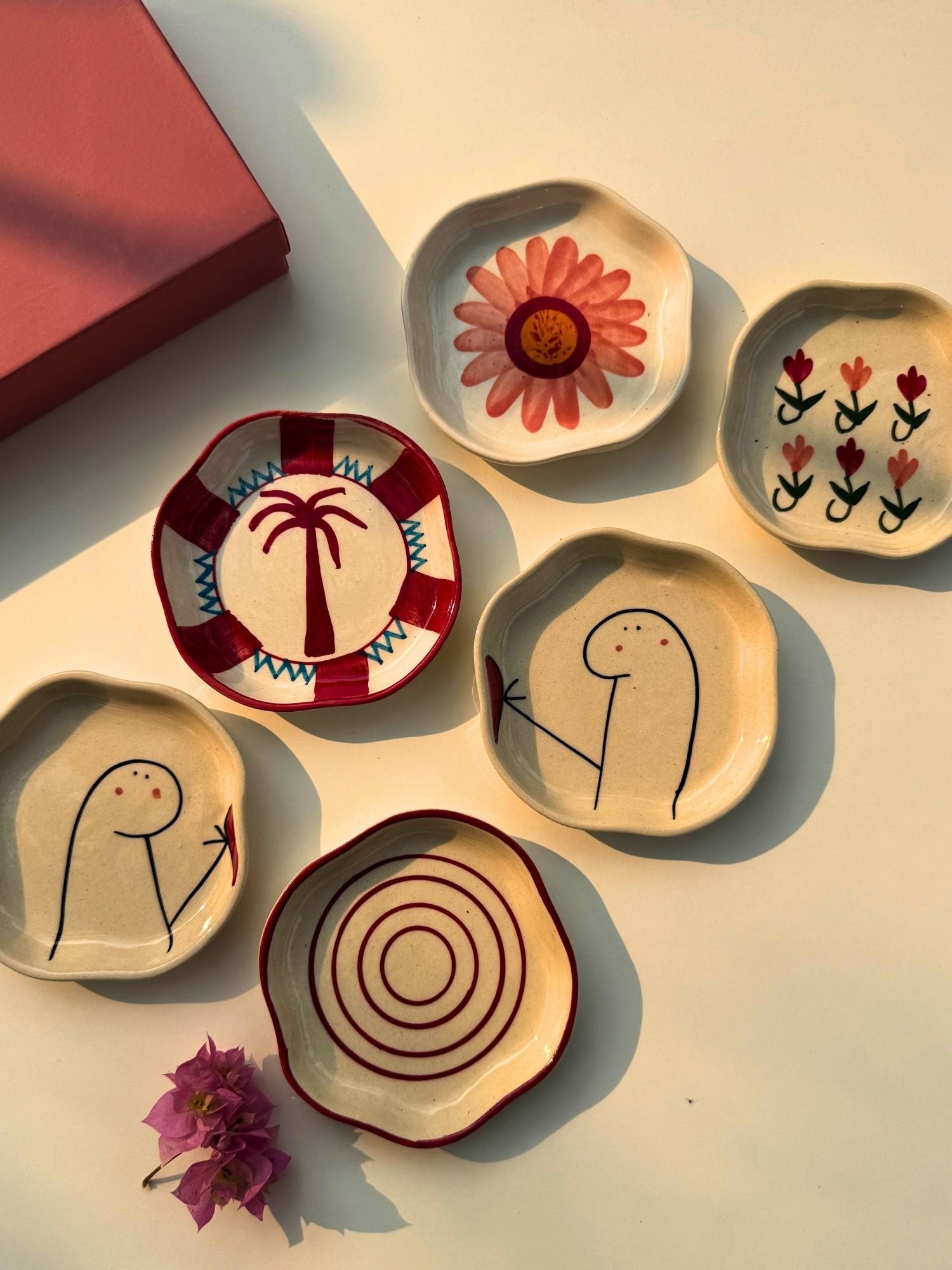 Set of 6 Sugar bliss handmade dessert plate (for the price of 5)