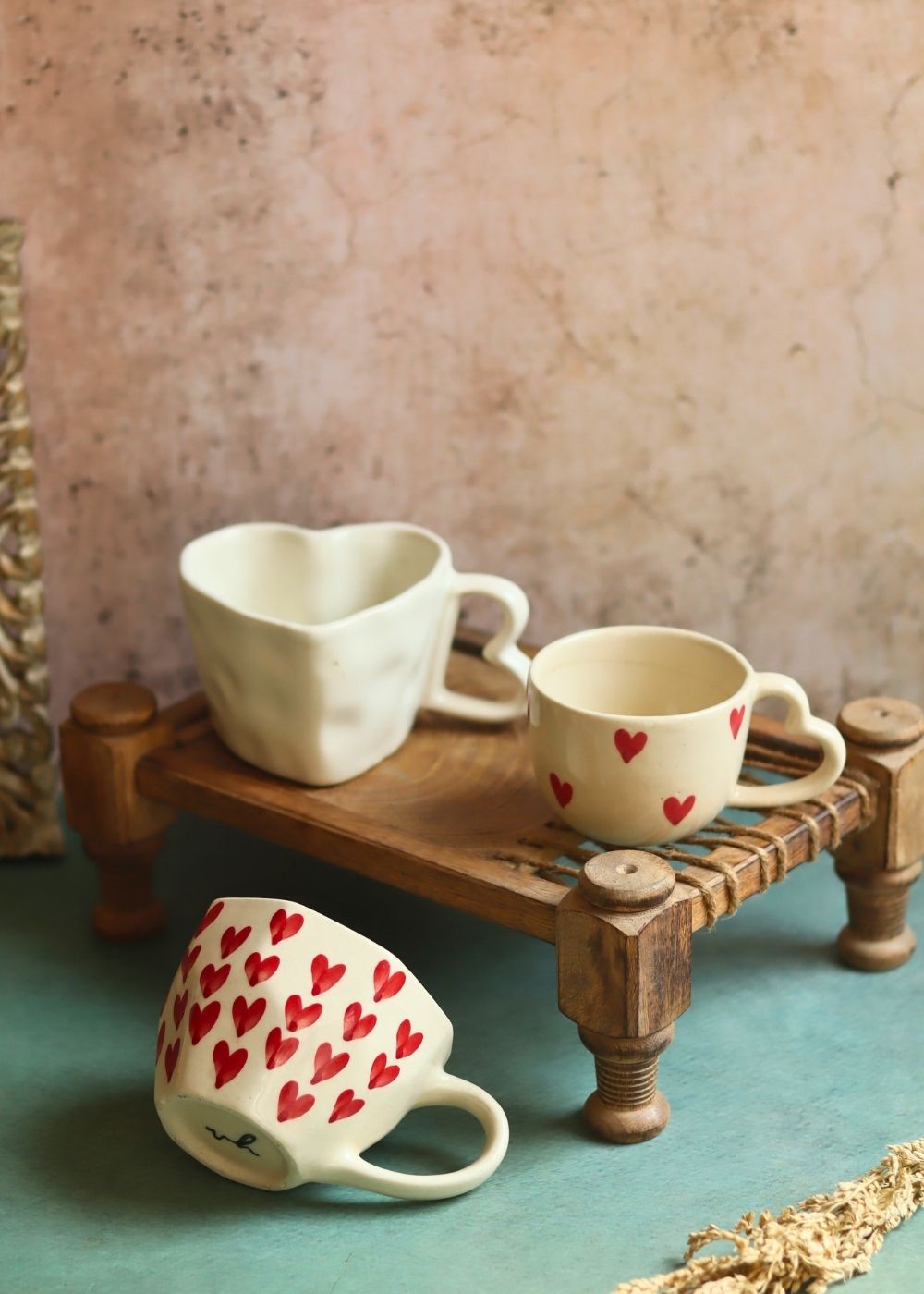 Set of 3 - Heartblush Mugs with premium quality material
