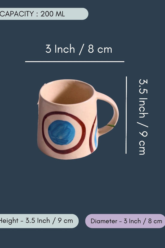 Blue & Brown Ring Mug