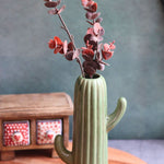 Green Cactus Vase handmade In india 