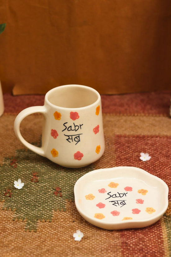 Sabr Mug & Handmade dessert plate microwave safe