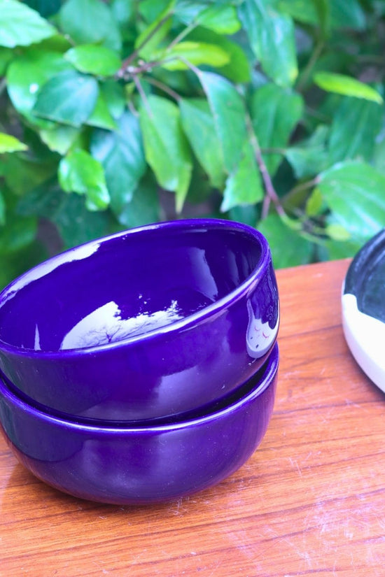 Royal Blue Snack Bowl handmade in India