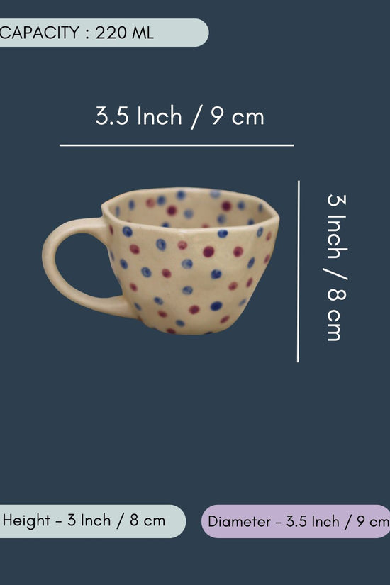 Purple Polka Mug