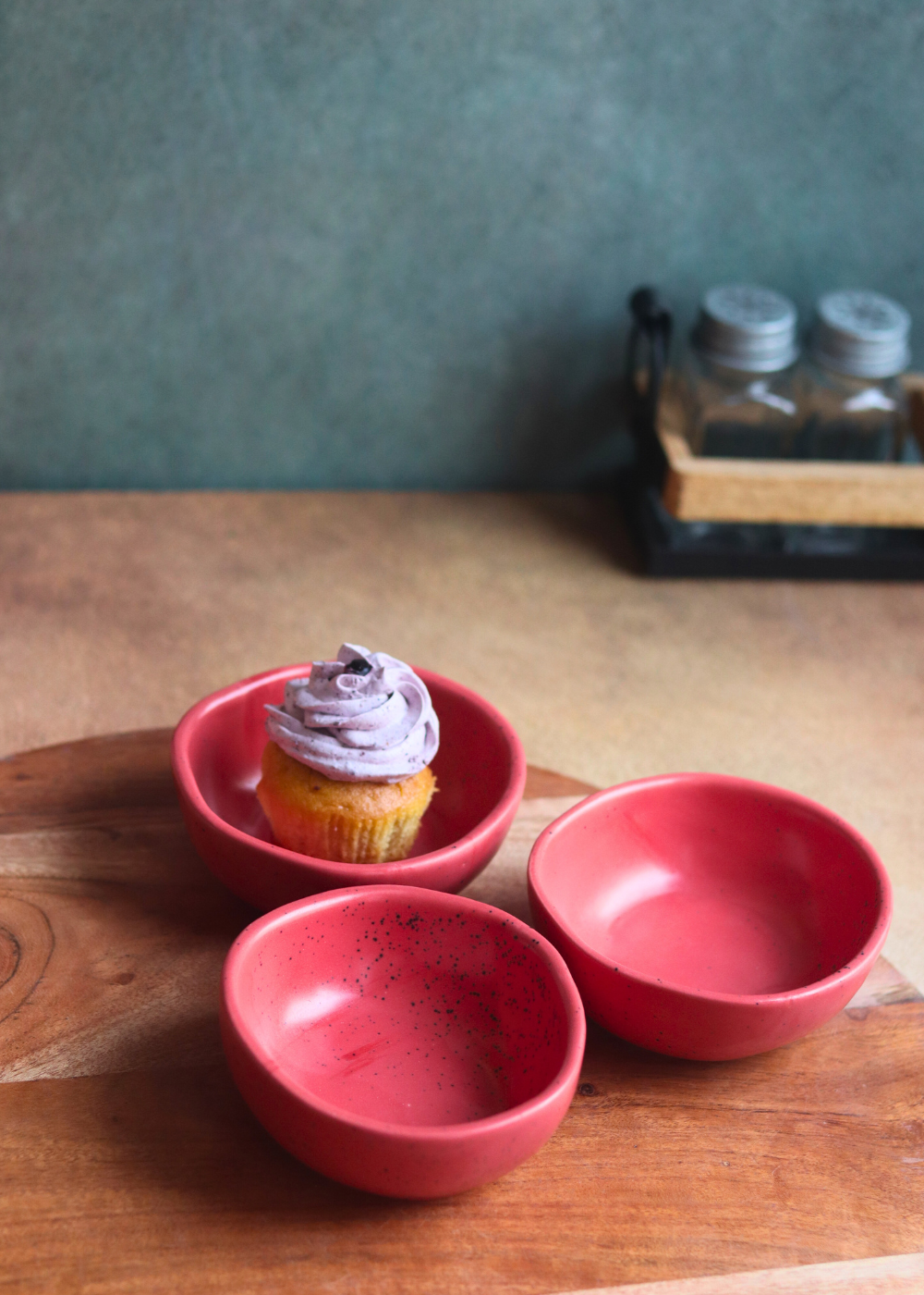 handmade bowl with beautiful red color