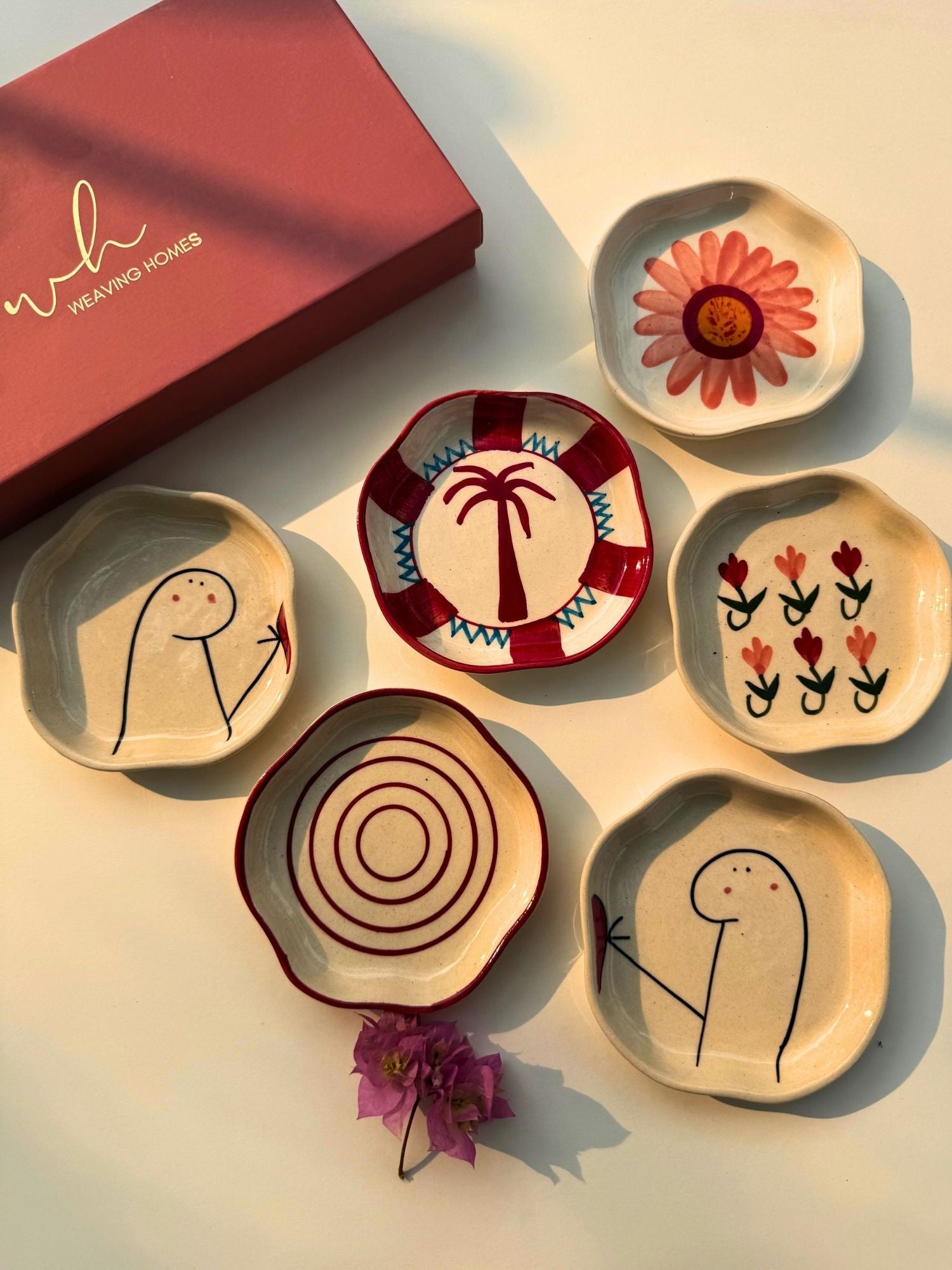 Set of 6 Sugar bliss handmade dessert plate (for the price of 5)