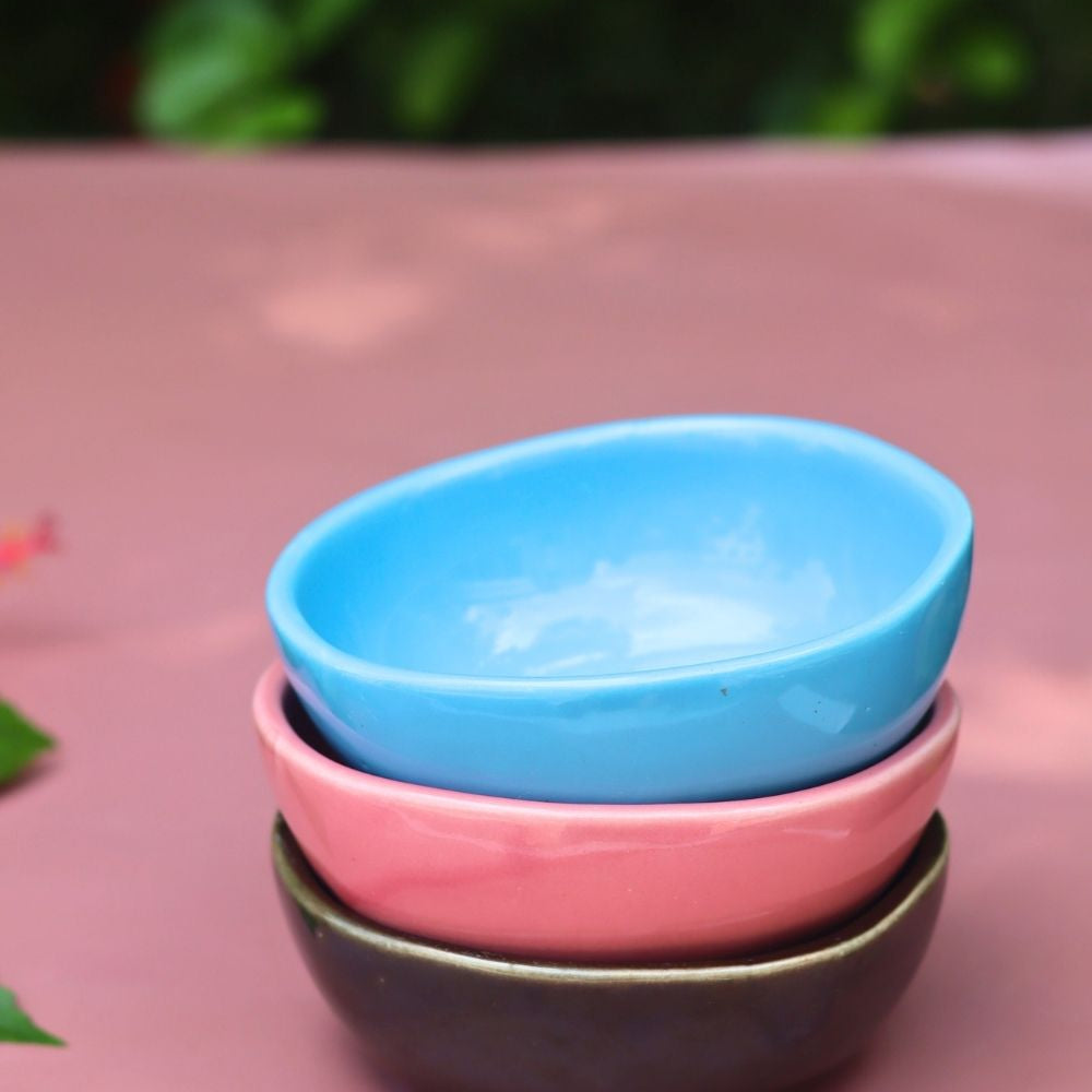 Handmade Set of 3 - Chic Charm Nut Bowls combo