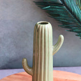 Green Cactus Vase Made by ceramic