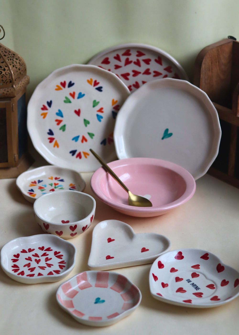 Set of 10 Love at First Combo (for the price of 7) made by ceramic