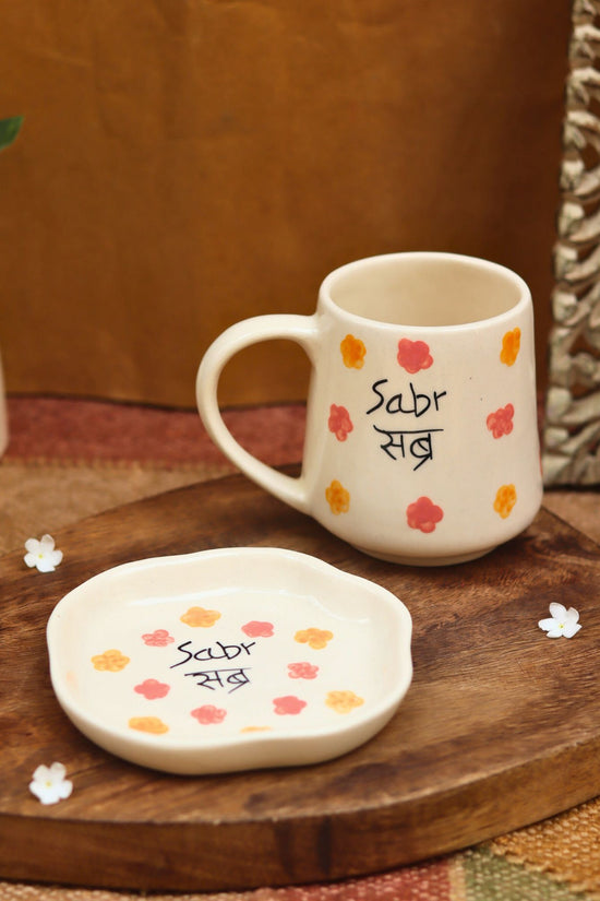 Sabr Mug & Handmade dessert plate dishwasher safe