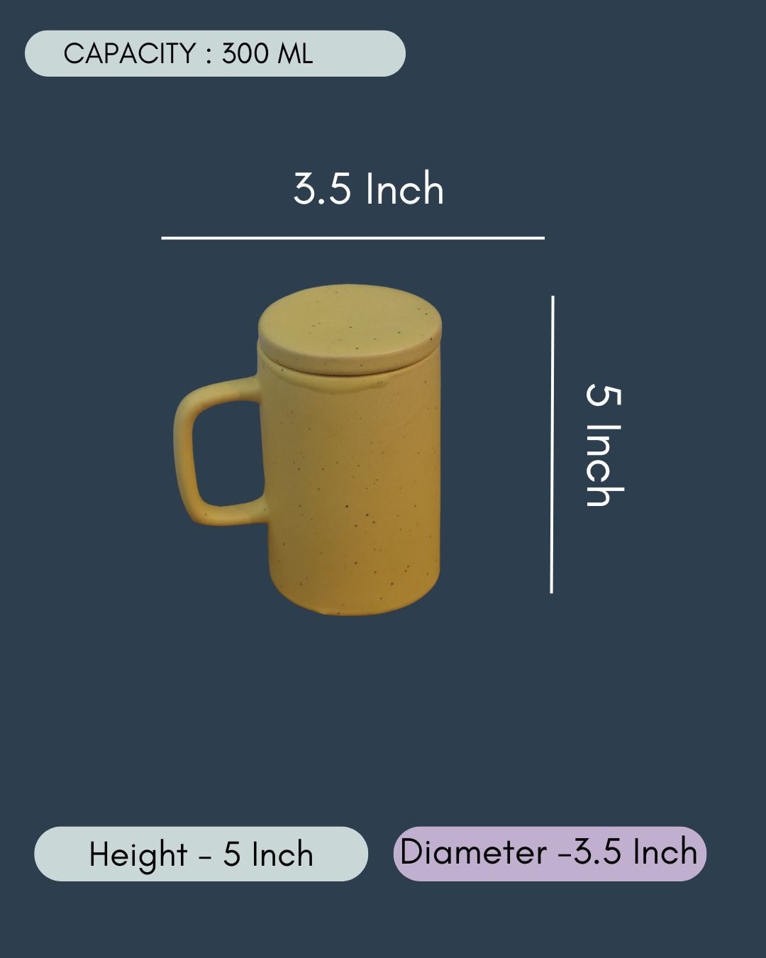 Mellow Yellow Mug With Lid