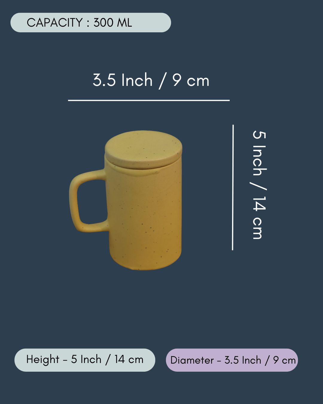 Mellow Yellow Mug With Lid