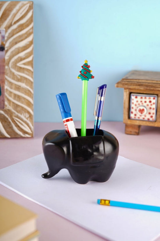 elephant decor accents made by ceramic 