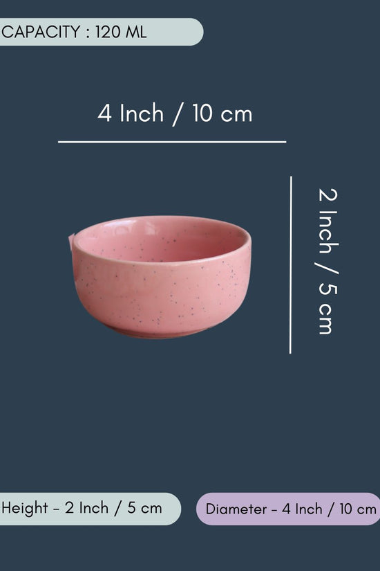 Set of 4 - Rosy Pink Katori
