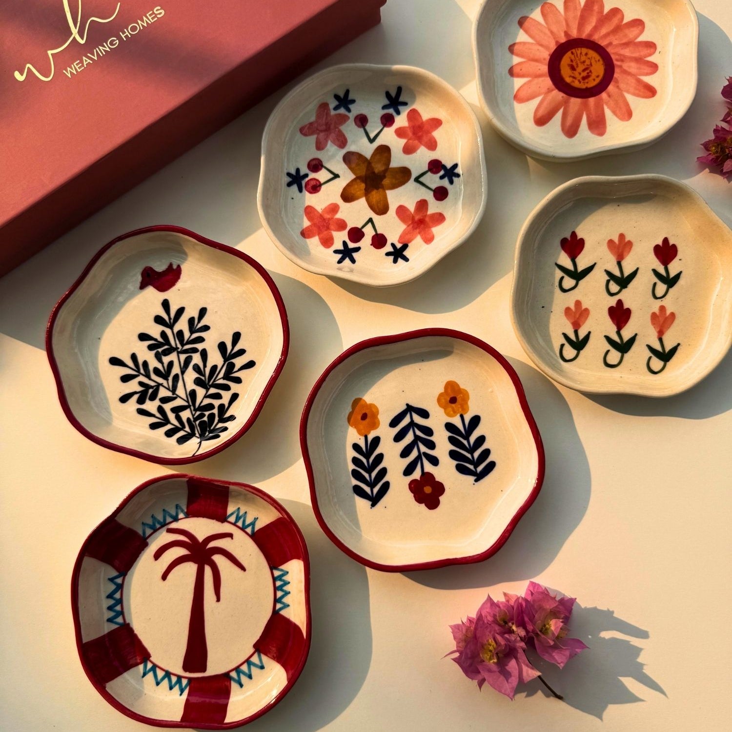 Set of 6 Little Bites handmade dessert plates (for the price of 5) made by ceramic